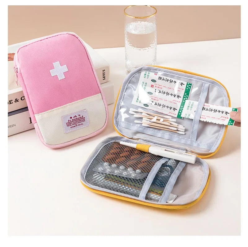 Travel Medicine Bag Pill Storage Pouch Outdoor Essentials Emergency Survival Bag Mini First-aid Kit Portable Home Storage Bag