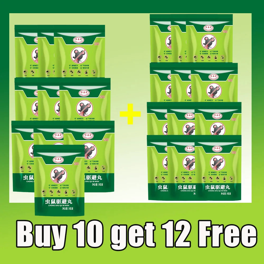 Effective Rat Mouse Repellent Balls Rats mouse trap Bait Mothballs Rat Controller Pill for Indoor Outdoor Rodent Control Protect