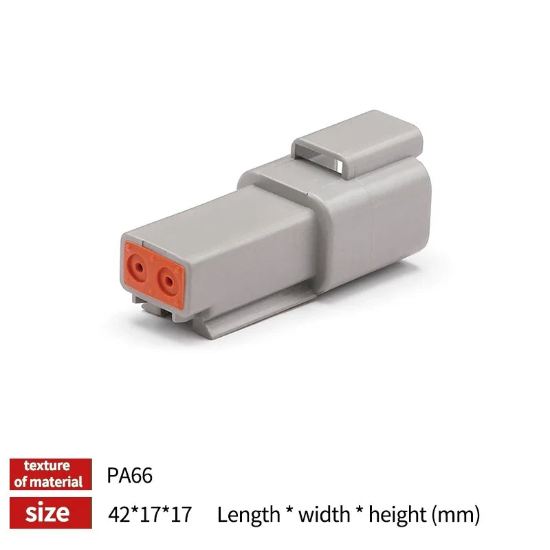 2P/3P/4P/6P/8P/12P DT Male Female Plug Connector Socket Waterproof Terminal DT Connector for Car Automobile 22-16AWG
