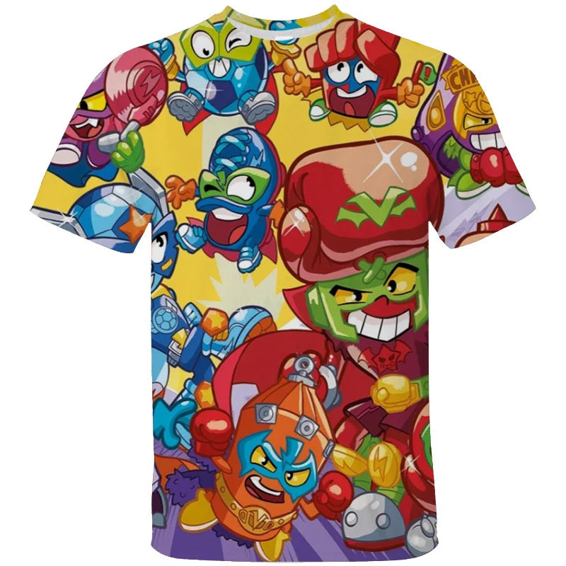 Women Men Super Zing 3D Print Clothing Super Sing Fashion Harajuku T Shirt Kid Anime Cartom Tshirts Casual O Neck Top Tshirt Y2k