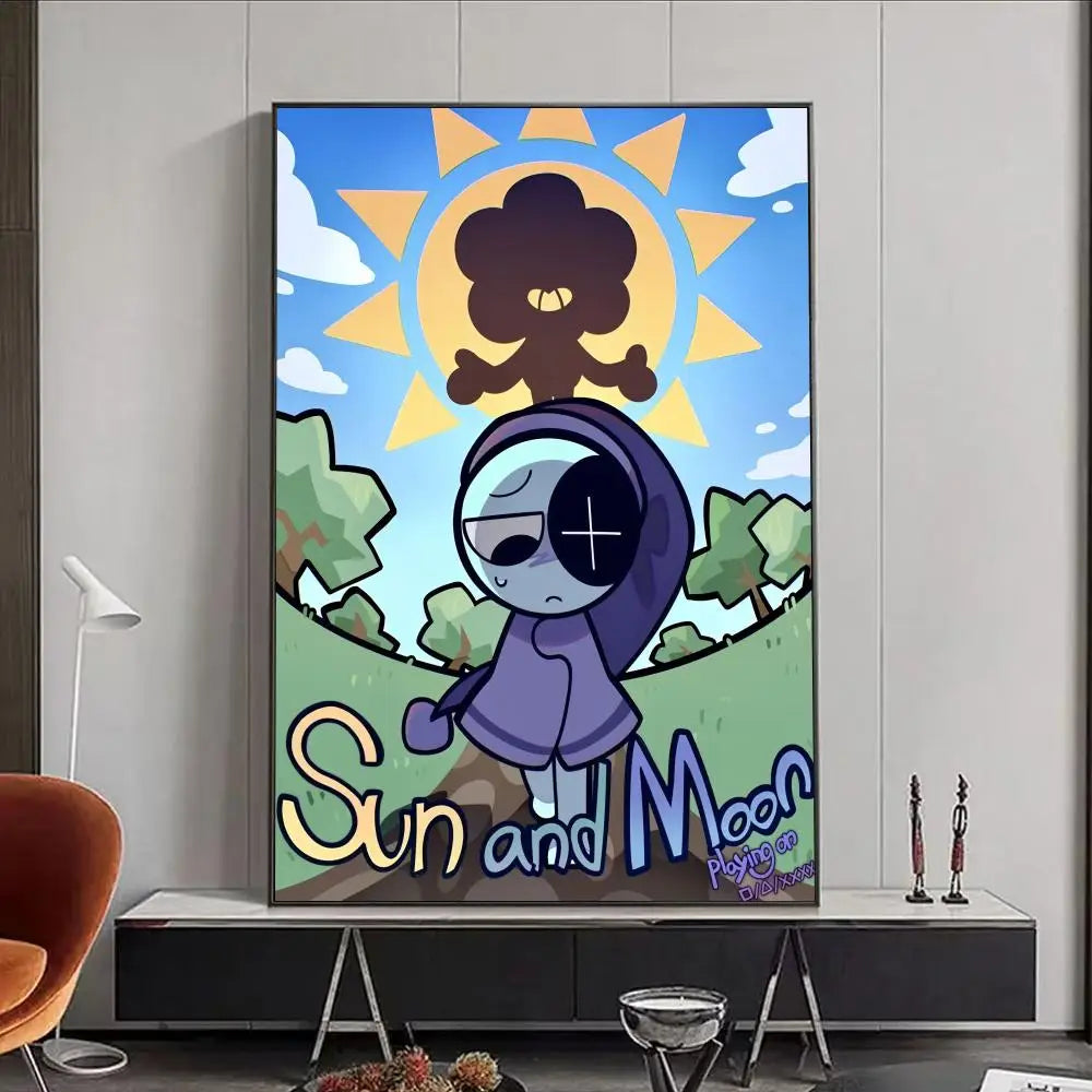 Game D-Dandys World Poster Premium Aesthetic Waterproof Wall Art Sticker for Living Room Or Home Decoration HD Prints Gift