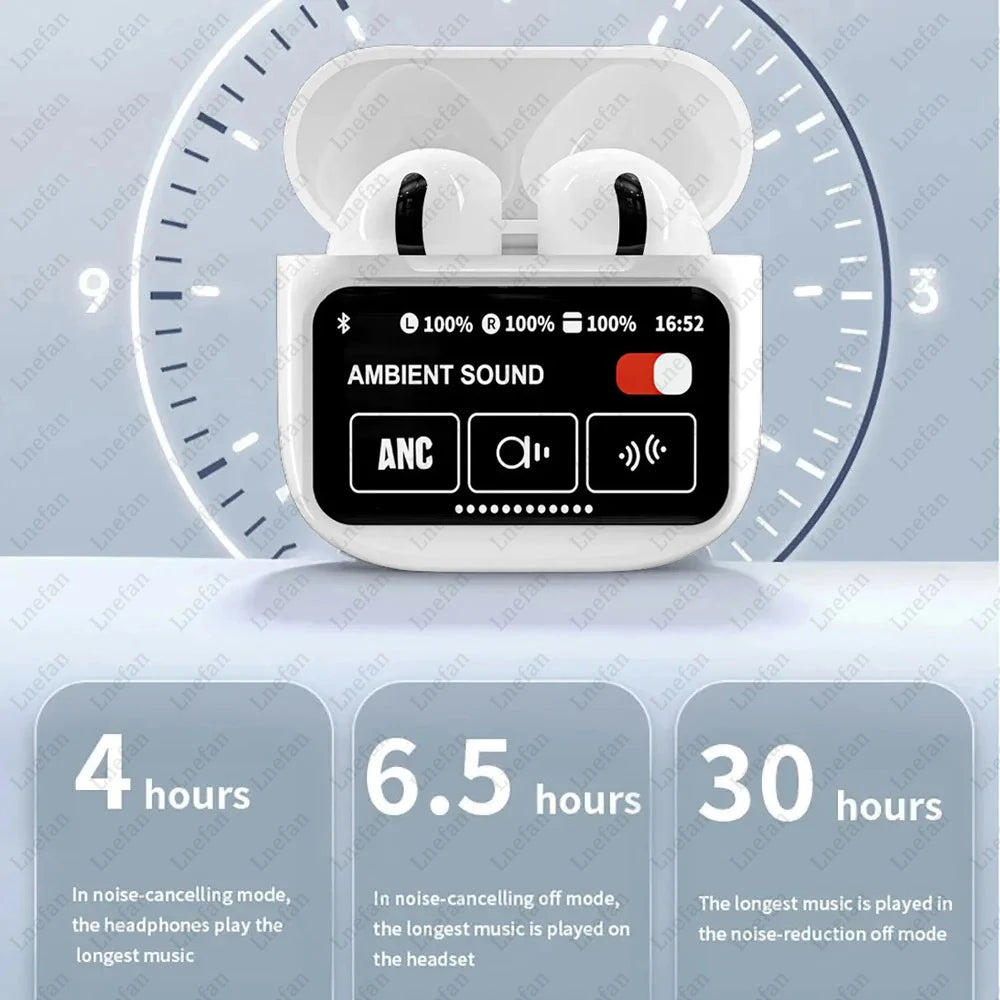 TWS Wireless Earbuds A11 Pro Touch Control LCD Screen Earphone with ENC Noise Cancelling Super Bass Premium Sound Long Battery