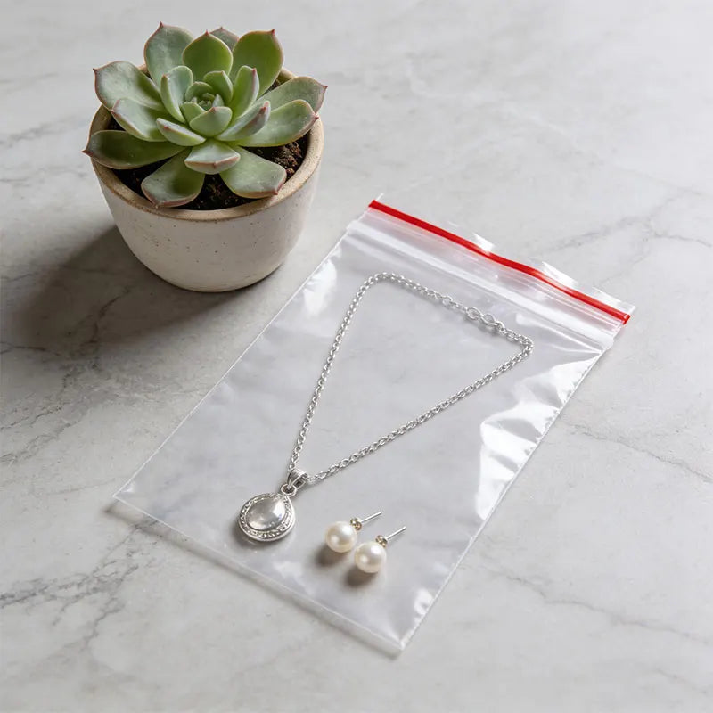 Wholesale Plastic Transparent Ziplock Bags Clear Resealable Waterproof Food Storage Bags Small Jewelry Zip Seal Packaging Bags