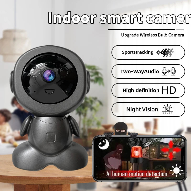 8MP Wifi Surveillance Robot Camera PTZ Security Baby Monitor Two Way Audio Color Night Vision AI Smart Tracking Home IP Cameras