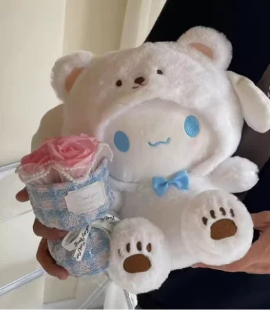 !! HOT Sanrio 25Cm Anime Kuromid Toys Kawaii Mymelody Cinnamorol Plush Soft Stuffed Animals Doll Plushie Pillow Xmas Gift Decor