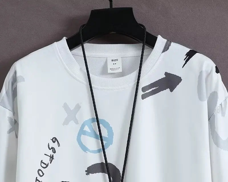 New Spring Collection Men's Sweatshirt Japanese Cartoon Graphic Hoodie Plus Size Top Loose Fit Fashion Men's Clothing