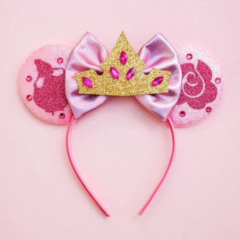 Disney Mickey Mouse Hairbands Frozen Ear Headband for Adults Anna Elsa Snowman Olaf Headwear Women Kids Girls Hair Accessories