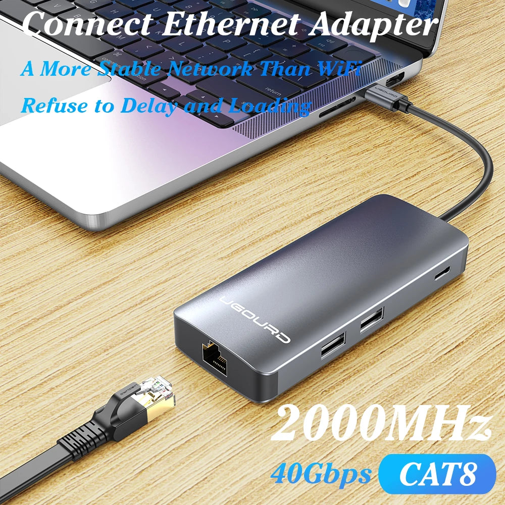 Cat 8 Ethernet Cable Cat8 Network Cable Internet LAN 40Gbps 2000Mhz For Router Ps4 Laptop 0.5m - 5m 10m 15m 20m 30m Flat Round