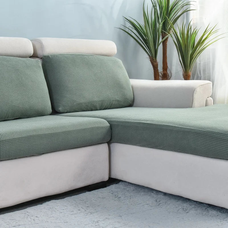 Thicken Elastic Sofa Cover For Living Room Solid Color Furniture Protector Sofa Cushion Cover slipcover Removable Couch Covers