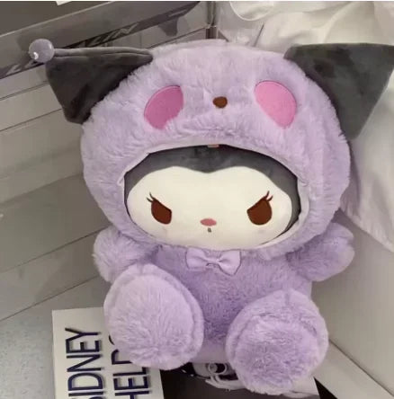 !! HOT Sanrio 25Cm Anime Kuromid Toys Kawaii Mymelody Cinnamorol Plush Soft Stuffed Animals Doll Plushie Pillow Xmas Gift Decor