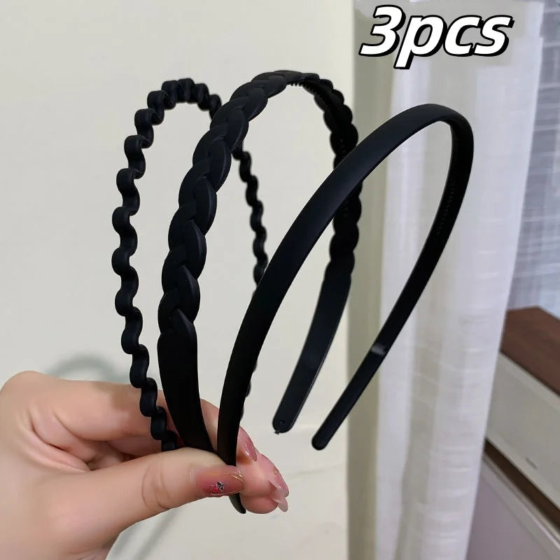 3pcs/Set Simplicity Acrylic Headband for Women Elegant Fashion Face Washing Hair Band Girls Headband Hair Accessories