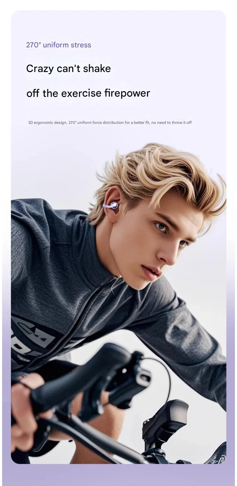Original Sony Q88 Wireless Earphones Bone Conduction Headset Bluetooth 5.4 Earbuds Clip on Ear Comfortable with Digital Display