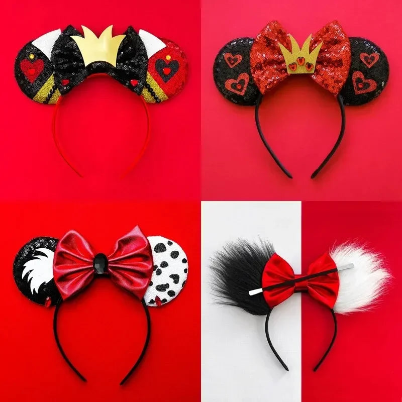 Disney Mickey Mouse Hairbands Frozen Ear Headband for Adults Anna Elsa Snowman Olaf Headwear Women Kids Girls Hair Accessories