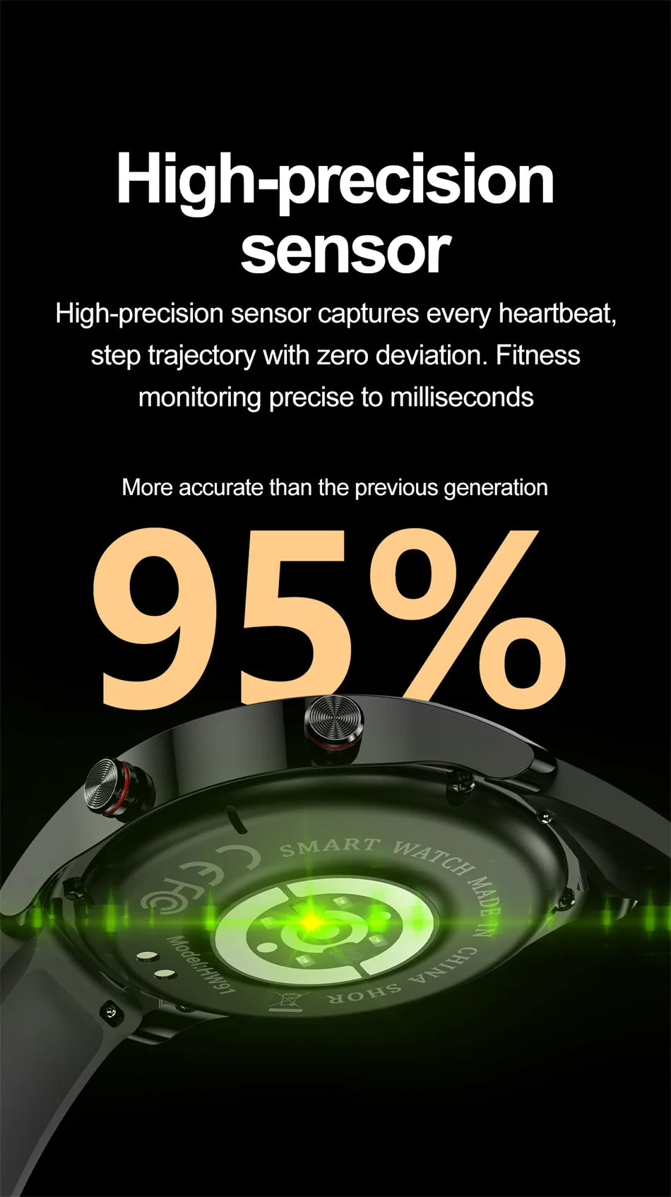 ChiBear New 1.53inch Bluetooth Call Smart Watch Men Multi-Sport Mode Heart Rate Health Monitoring Waterproof Business Smartwatch