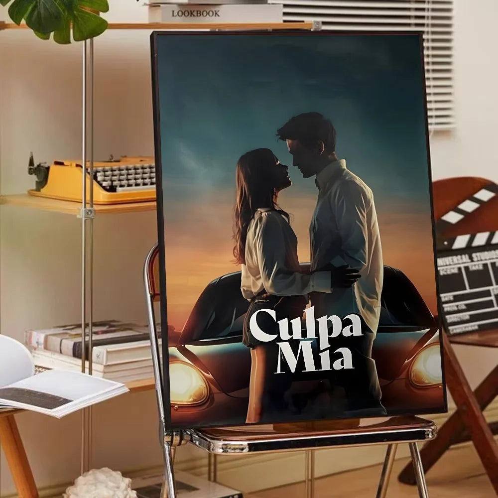 My Fault Culpa Mia 2023 Movie Poster Self-adhesive Art Waterproof Paper Sticker Coffee House Bar Room Wall Decor