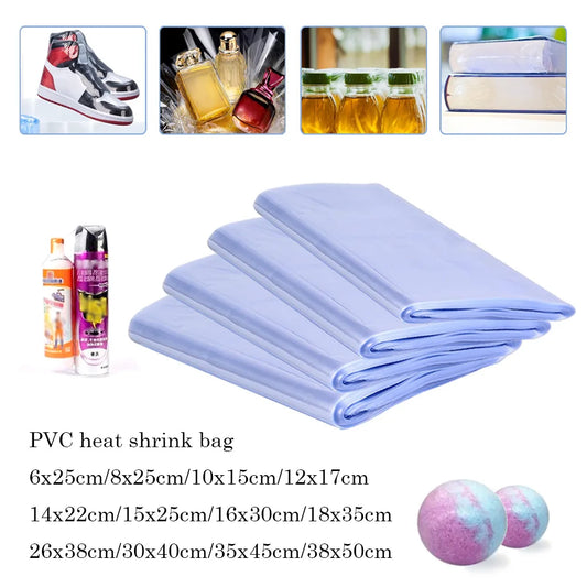 25pcs Shrink Wrap Bags Transparents Cover Smart TV Remote Control Protective Case Dust-proof Waterproof Heat Film