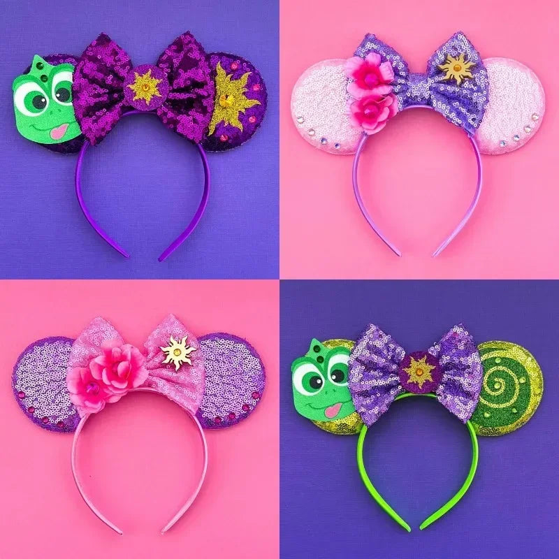 Disney Mickey Mouse Hairbands Frozen Ear Headband for Adults Anna Elsa Snowman Olaf Headwear Women Kids Girls Hair Accessories
