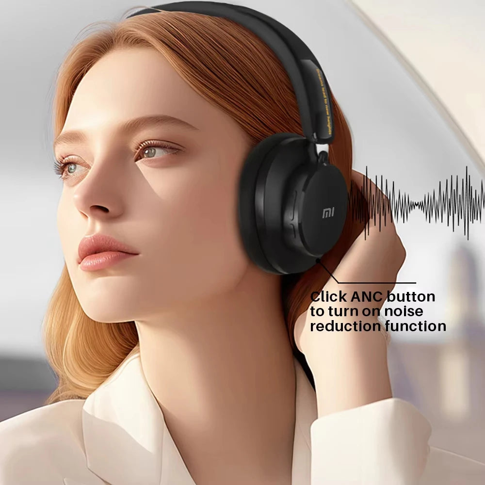 BOSE&bye ANC Noise Reduction Bluetooth Headphones Over The Ear Wireless Big Earphone Hifi Sounds Sport Headsets With Button mic