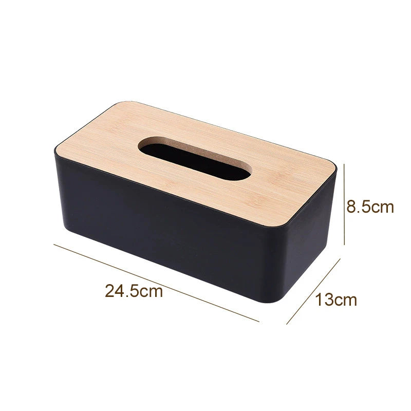 Kitchen Tissue Box Plastic Detachable Rectangle Minimally Designed Paper Box for Household Dining Table Living Room Bathroom TMZ