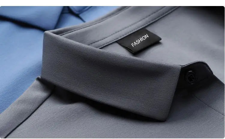 Men's White Shirt Long Sleeve Non iron Business Dress Slim Fit Korean Version Professional Work White Casual Men's Suit Shirt