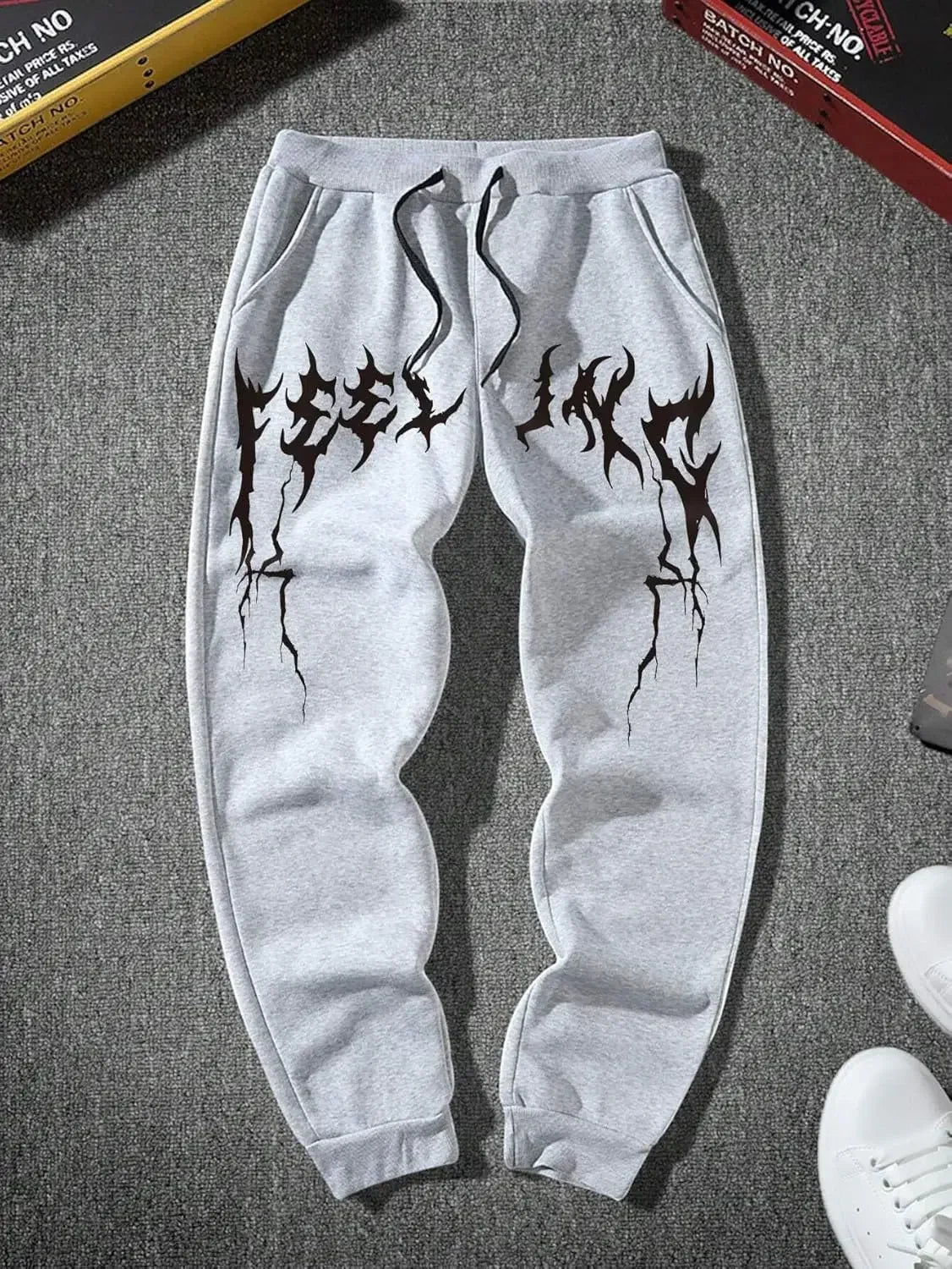 Spring and Summer Daily Commuter Sweatpants Running Sports Pants New Men's Fashionable Dragon Print Loose Trousers S-3XL