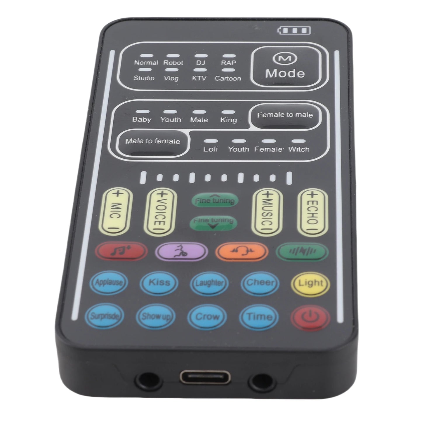 I9 Voice Changer Set Multifunction Portable Recording Mini Sound Card for Game  Recording Computer Sound Changer