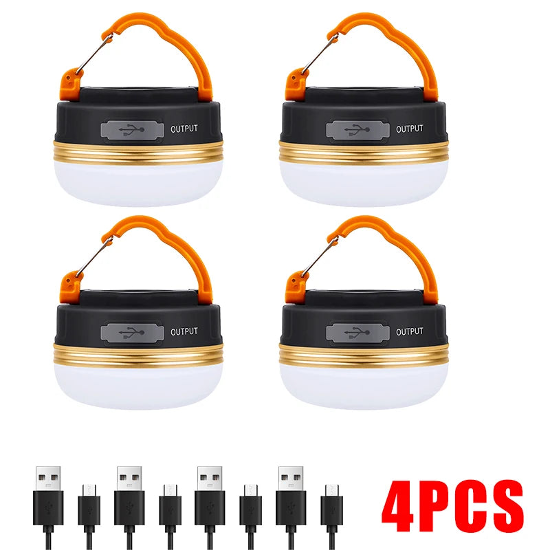 10W High Power Camping Lantern Tents Lamp 1200mah USB Rechargeable Portable Camping Lights Outdoor Hiking Night Hanging Lamp