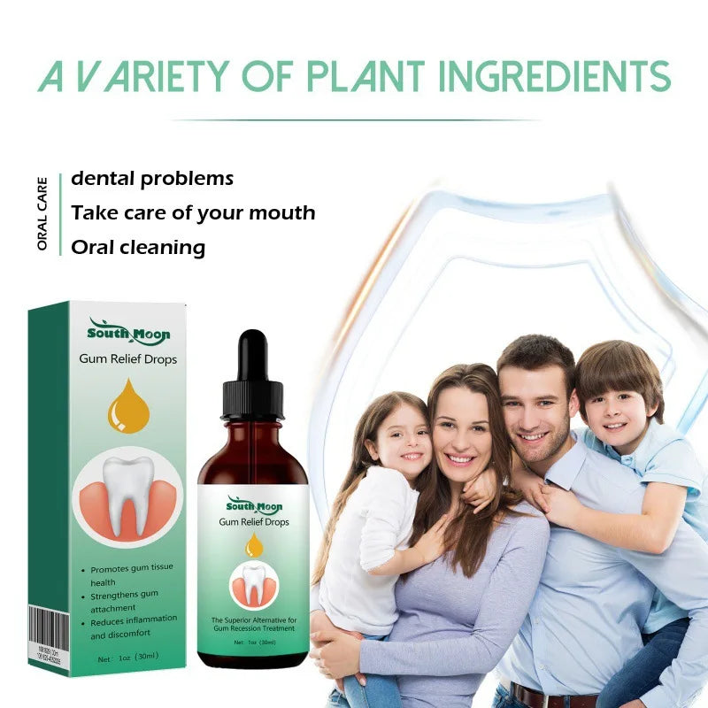 Gum Repair Serum Drops Relieve Receding Gum Periodontal Yellow Treatment Pharyngitis Oral Pain Cleaning Antibacteria Teeth Care