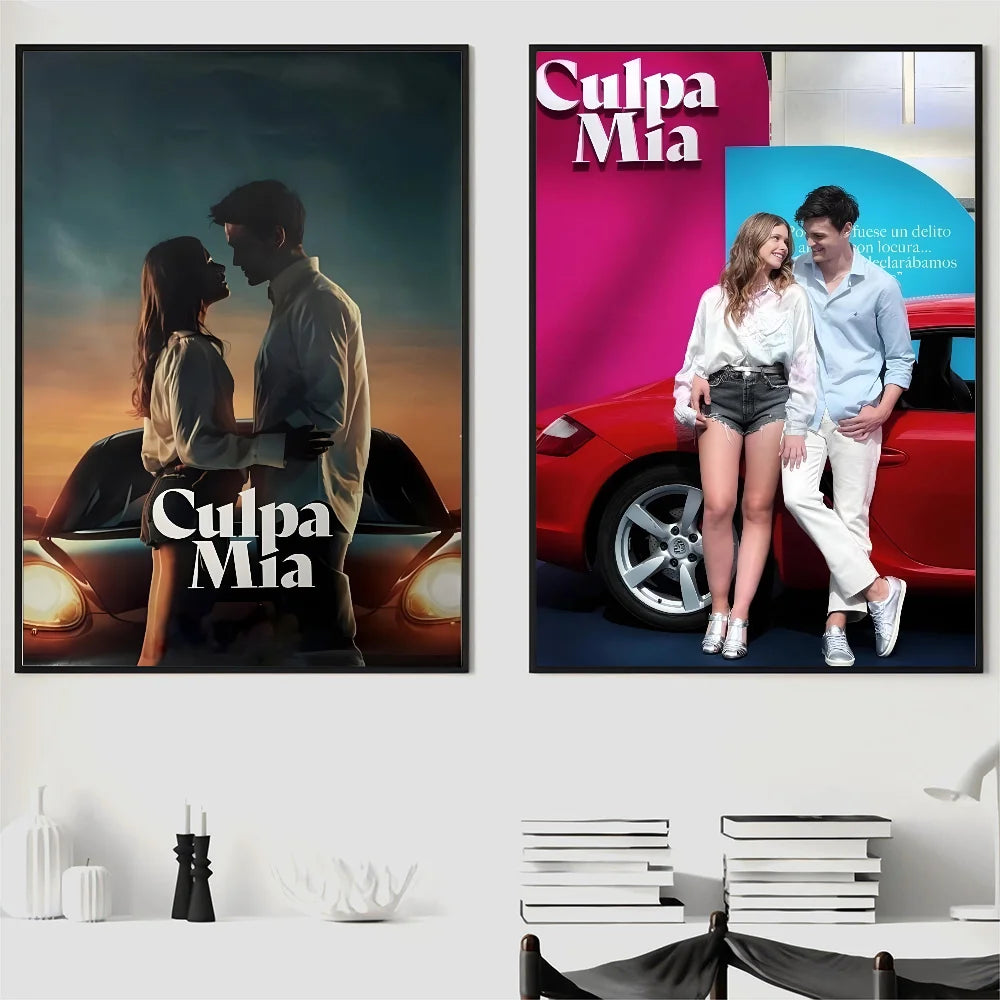 My Fault Culpa Mia 2023 Movie Poster Self-adhesive Art Waterproof Paper Sticker Coffee House Bar Room Wall Decor