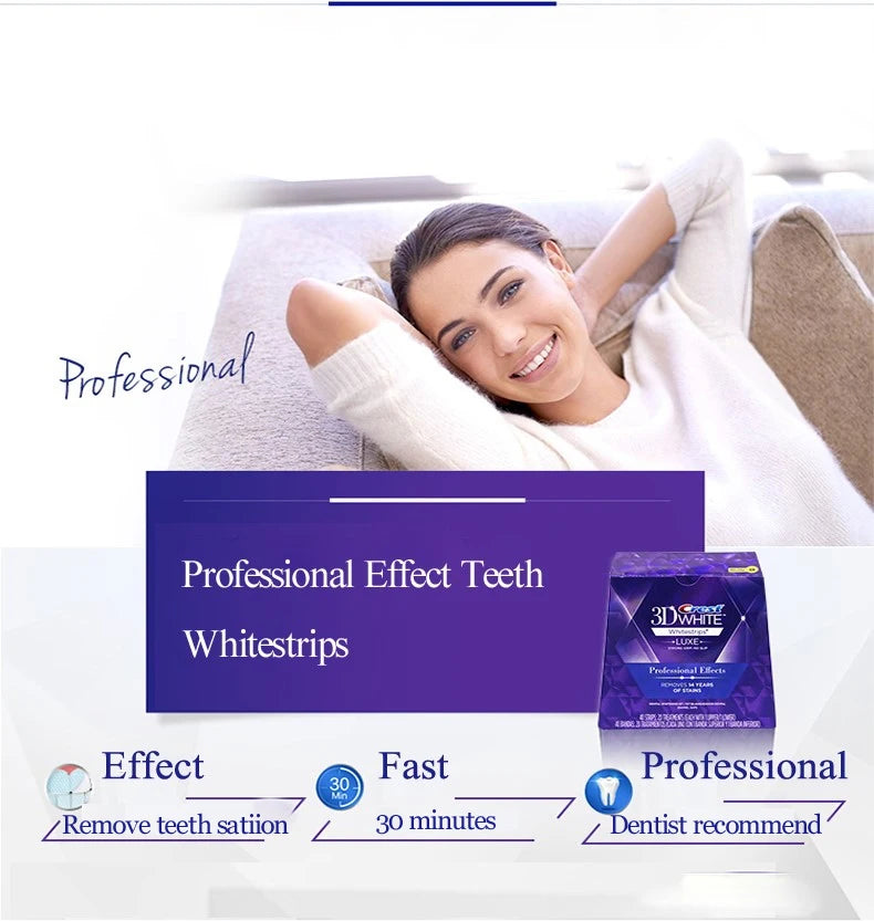 Crest 3D Whitestrips Dental Bleach Teeth Whitener Strips Glamorous White Crest Whitening Strips Teeth Whitening 5/7/14 Treatment
