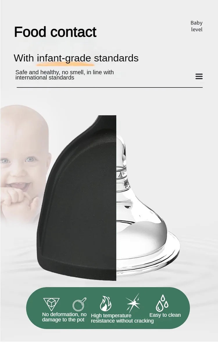 1/10PCS Food-Grade Silicone Kitchen Tools Set, Heat-Resistant Slotted Spoon for Non-Stick Cookware & Hot Pot, Multi-Use Strainer