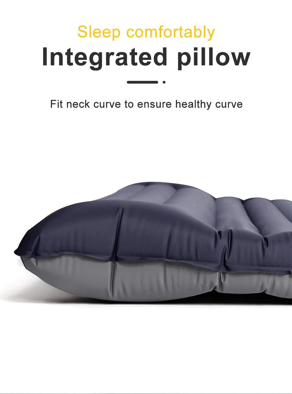 Outdoor Thicken Camping Mattress Ultralight Self-inflating Air Mattress Built-in Inflator Pump For Travel Hiking Fishing