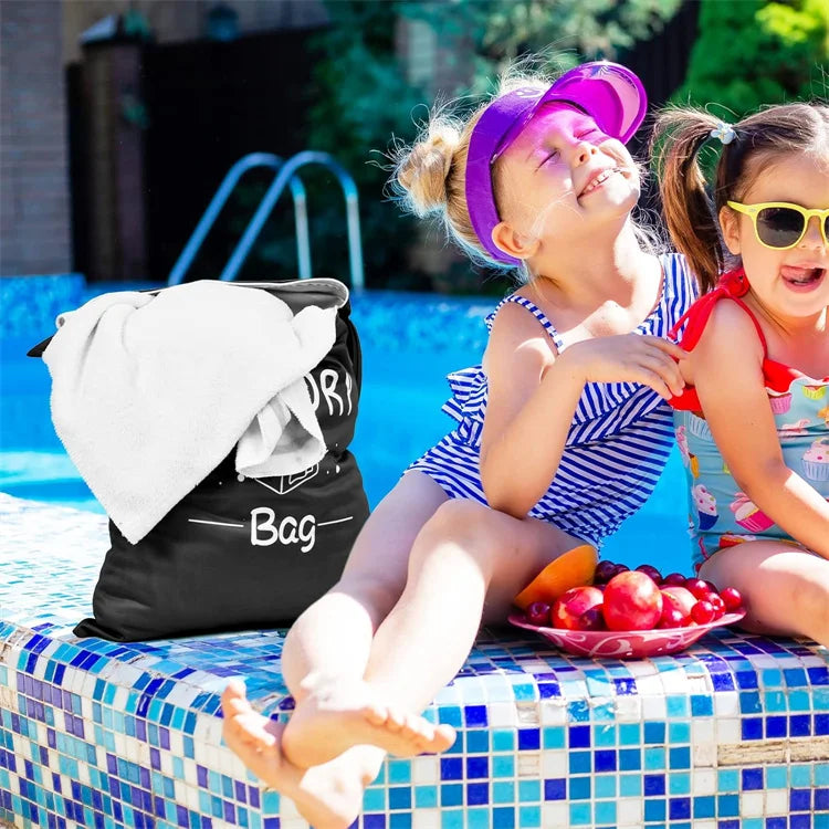 Large Travel Laundry Bag Waterproof Wet Dry Bags for Gym Clothes Swimming Yoga Machine Washable Dirty Clothes Organizer
