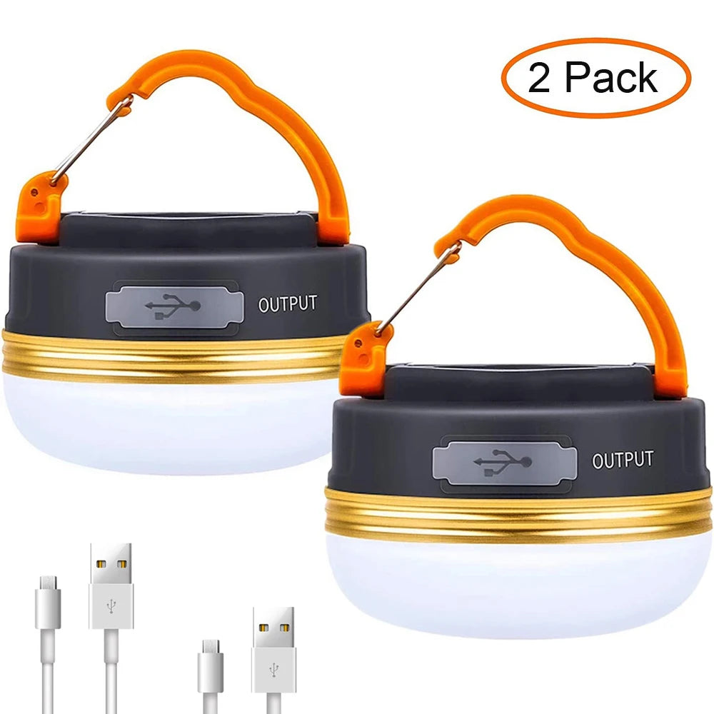 10W High Power Camping Lantern Tents Lamp 1200mah USB Rechargeable Portable Camping Lights Outdoor Hiking Night Hanging Lamp