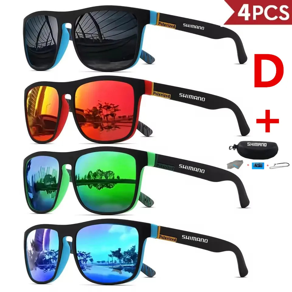 Classic Square Polarized Unisex Outdoor Sports Sunglasses for Fishing Hunting Cycling Driving Mountaineering UV400Anti-glare