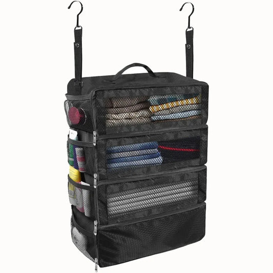 New Large Capacity Foldable Storage Hanging Bag, Three-dimensional Multi-layer Storage Bag, Multifunctional Oxford Cloth Bag