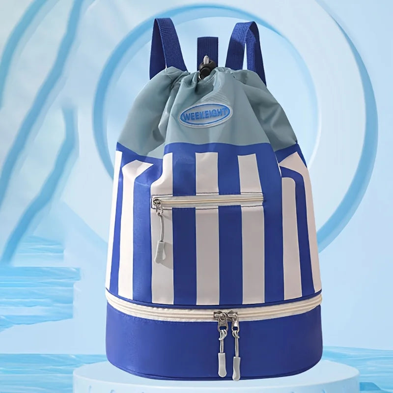 Children's Swimming Backpack, Swimming Bag, Portable Beach Backpack, Outdoor Travel Toiletries Storage