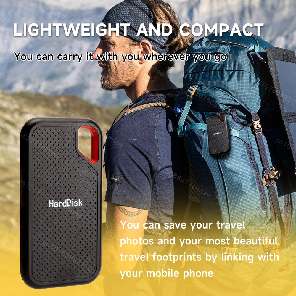 Genuine High-speed 1TB/2TB Portable SSD 4TB External Hard Drive 256TB USB3.2 Type-C Solid-state Drive for Laptop/MAC/PC