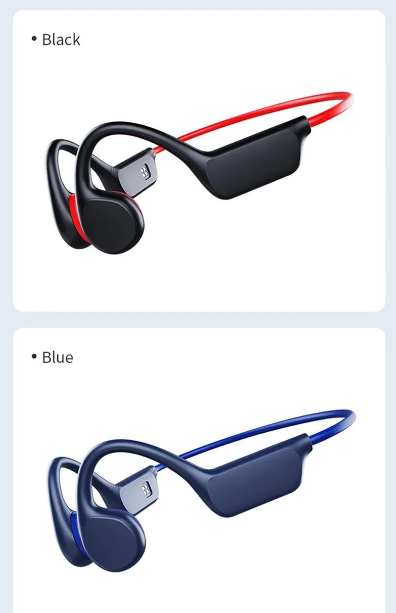 IPX8 Waterproof Swimming Diving Bone Conduction Headphone Bluetooth 5.3 Bass Wireless Headset MP3 (32G) Player fitness Earphone