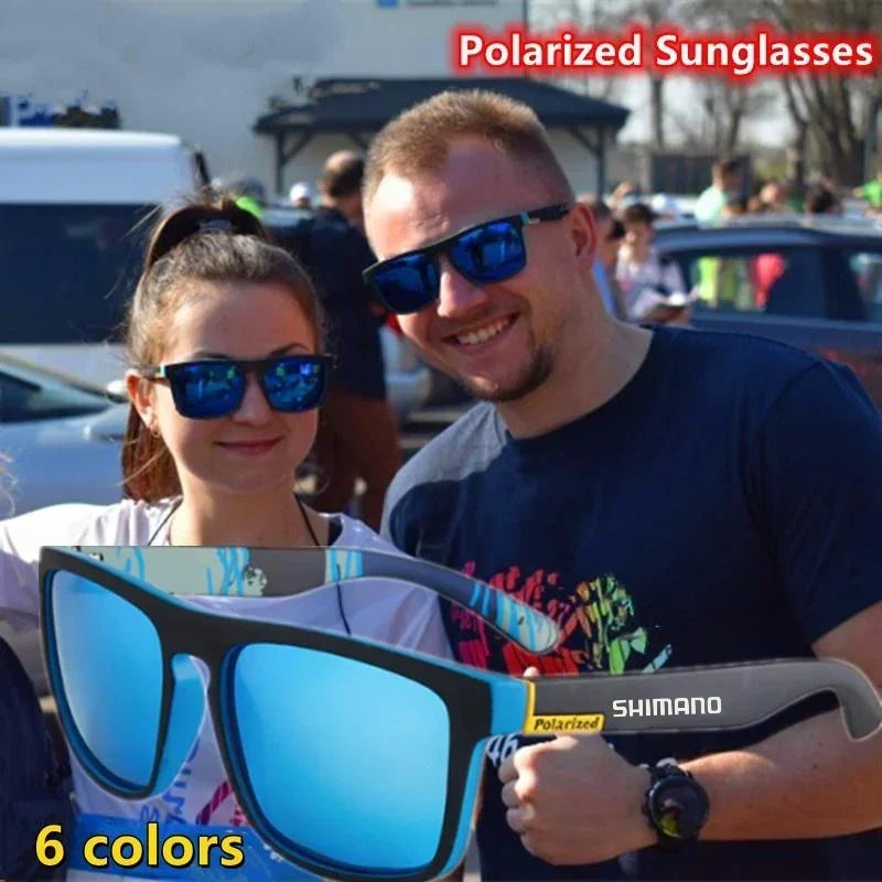 Classic Square Polarized Unisex Outdoor Sports Sunglasses for Fishing Hunting Cycling Driving Mountaineering UV400Anti-glare