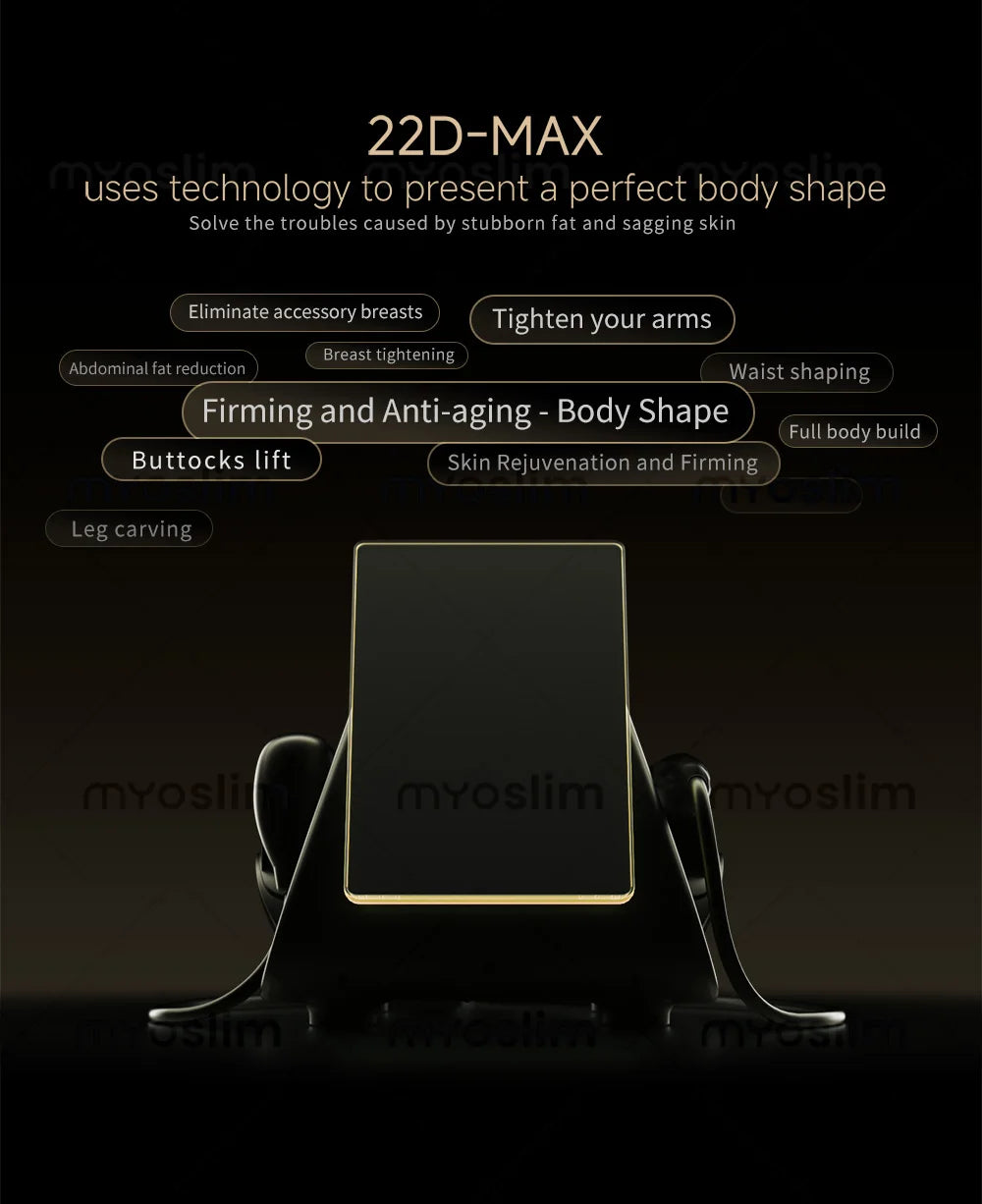 Professional the most popular beauty equipment machine the 22D MAX HIFU for face lifting slimming and fat reduction latest model