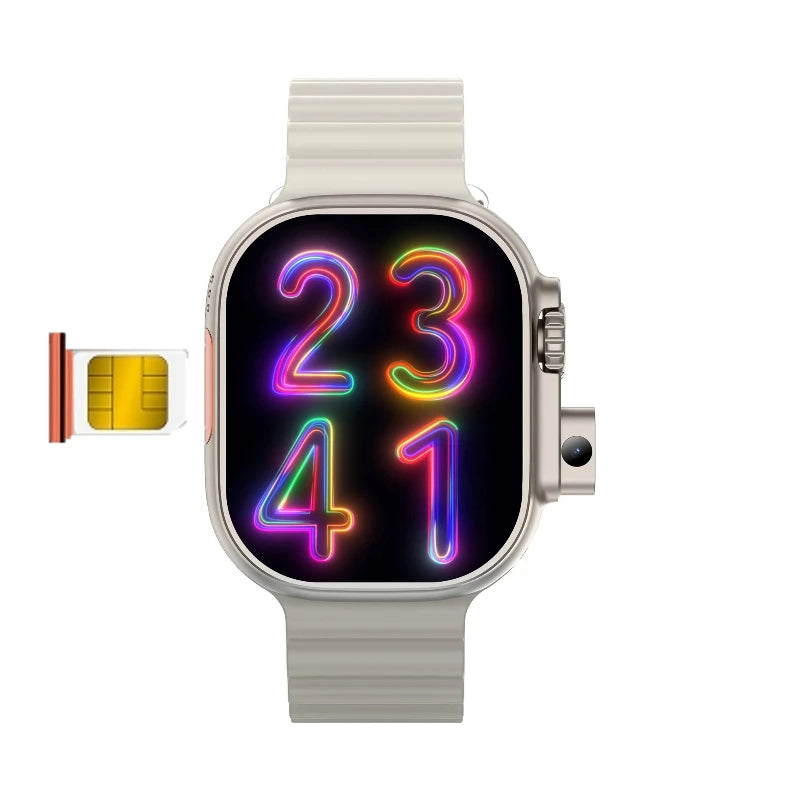 New Ultra Ai3 Smartwatch 4G Android Amoled HD Camera GPS WIFI Google Play Store App Download Game Bluetooth Smart Watch