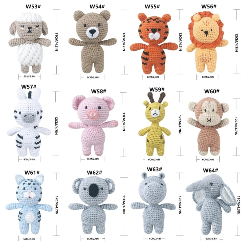 Sweet Style Plush Cartoon Animal Shape   Appease Toy Infant Comfort