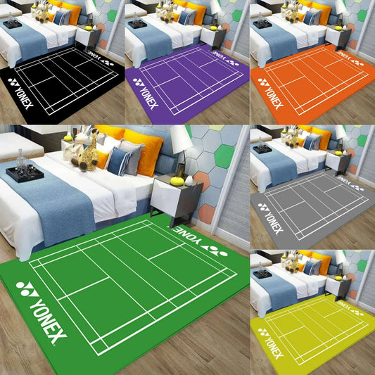 1pcs Multi-color Badminton Sports Carpet Bedside Nonslip Rug Living Room Decor Lounge Sofa Area Rug Sports Lover Kid's Gift