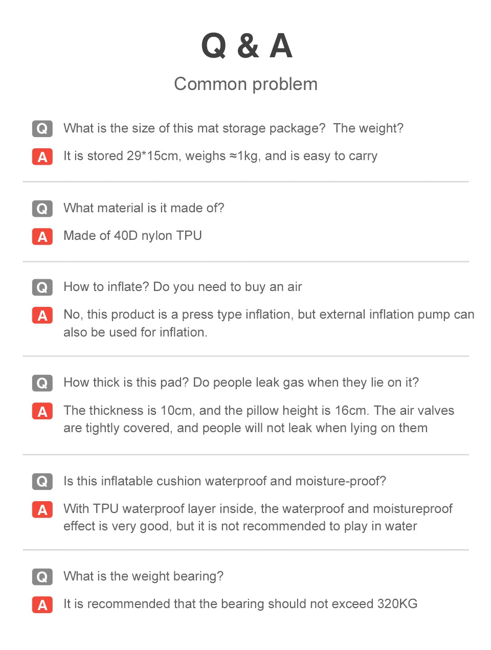 Outdoor Thicken Camping Mattress Ultralight Self-inflating Air Mattress Built-in Inflator Pump For Travel Hiking Fishing