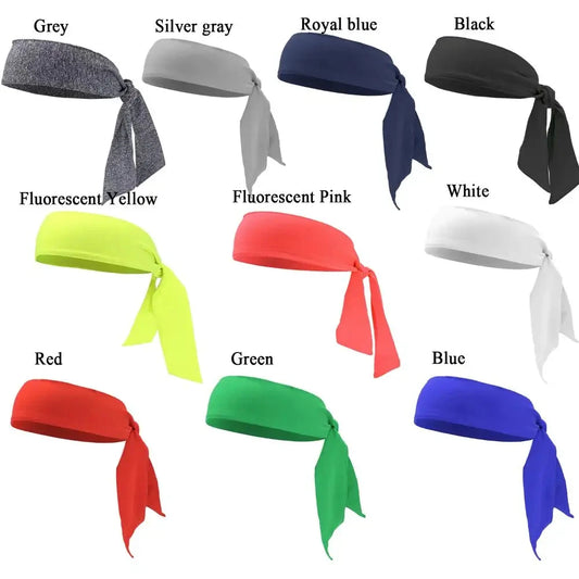 Elastic Sports Ribbon Pirate Sweatband for Tennis Unisex Men Women Teens Headband Gym Fitness Yoga Hair Bands Athletic Headwear