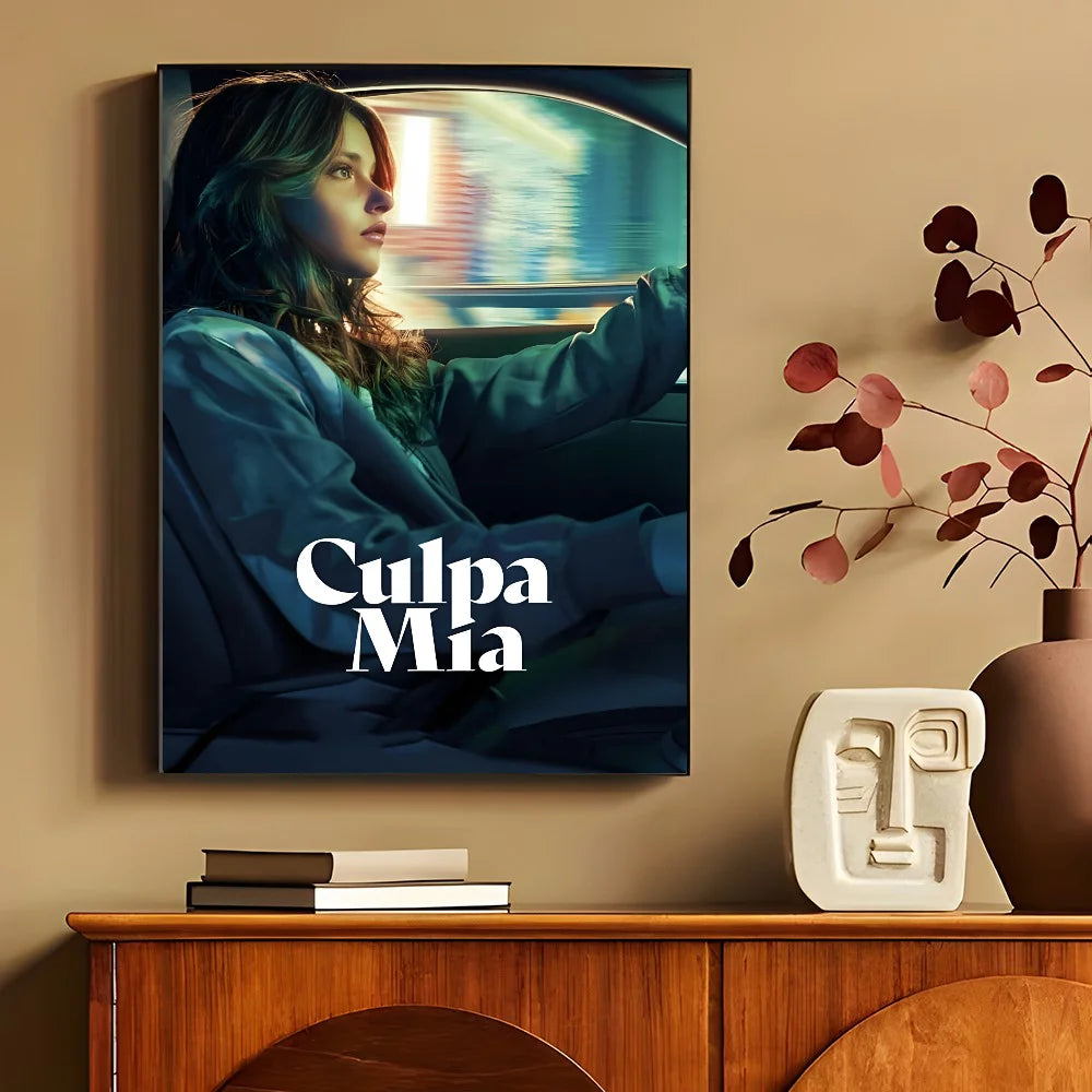 My Fault Culpa Mia 2023 Movie Poster Self-adhesive Art Waterproof Paper Sticker Coffee House Bar Room Wall Decor