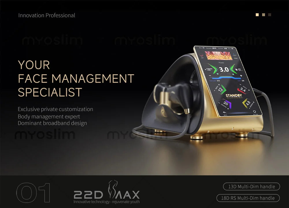 Professional the most popular beauty equipment machine the 22D MAX HIFU for face lifting slimming and fat reduction latest model