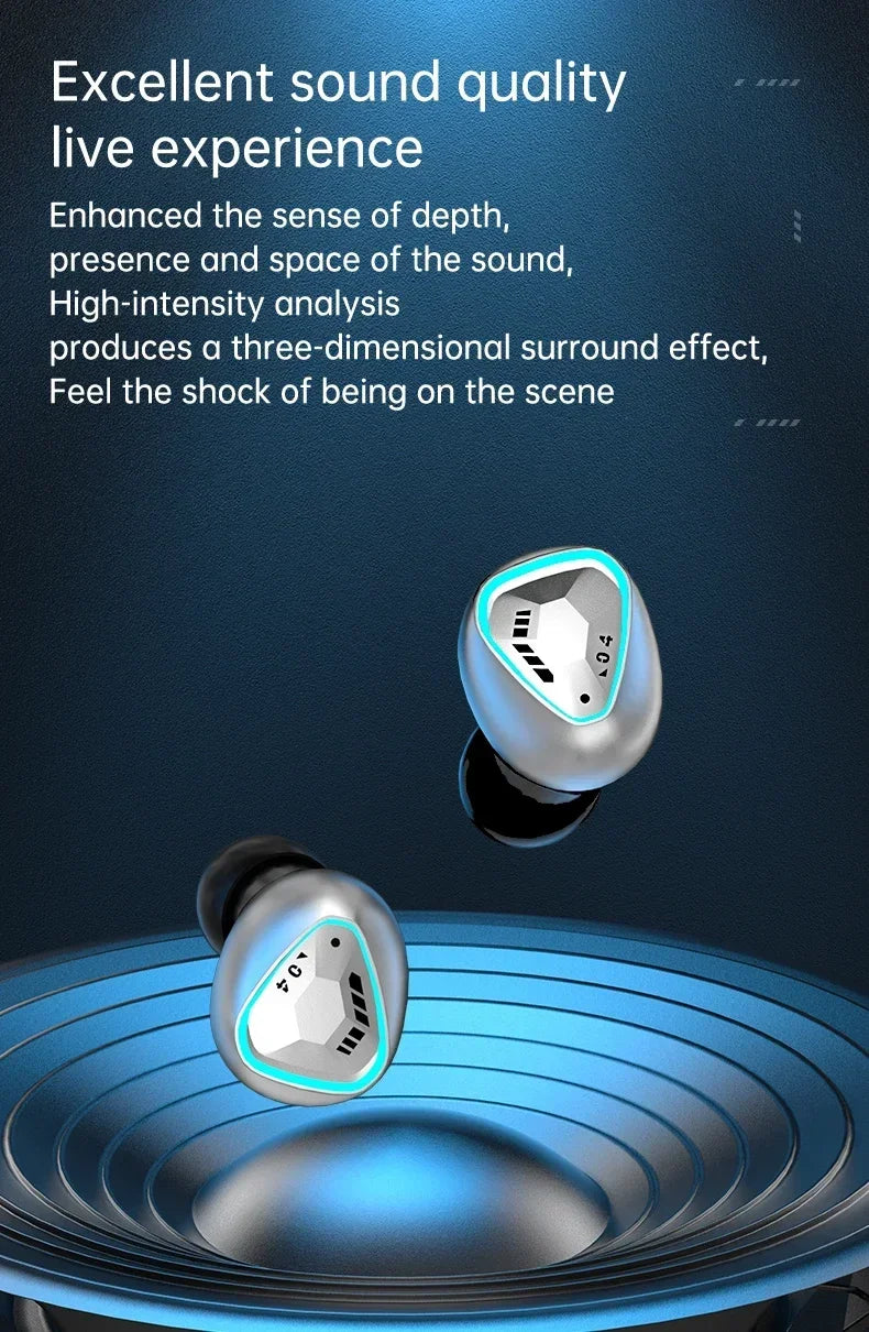 New Bluetooth Earphones 5.3 Wireless bluetooth headset Noise Cancelling Headsets With Microphone Headphones For smartphones