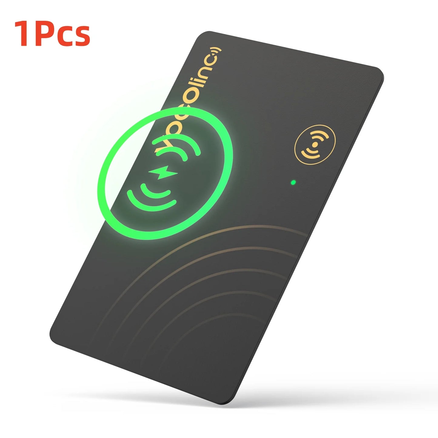1/2Pcs VOCOlinc Wireless Charging Bluetooth Tracking Card,Global locator, Smart Tag, Item Finder, Use with Find My (IOS Only)